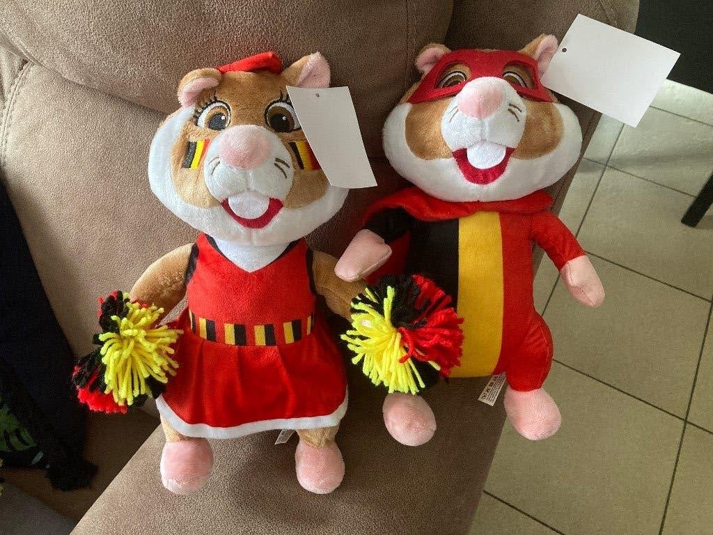 Set Belgische Albert Heijn ( AH ) voetbal hamsters 2024, Kinderen en Baby's, Speelgoed | Knuffels en Pluche, Ophalen of Verzenden