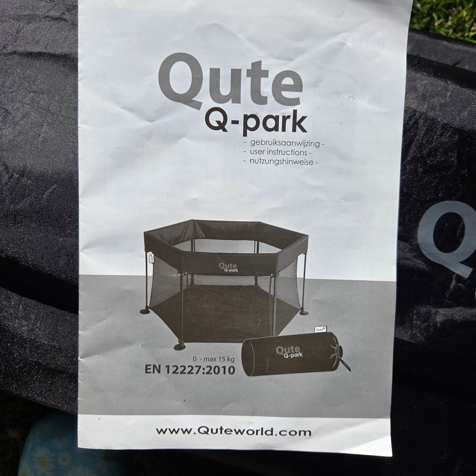 Opvouwbare box, Qute Q-park, zeer weinig gebruikt, Ophalen, Zo goed als nieuw, Overige vormen