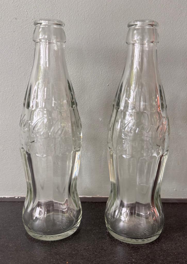 Glazen Coca Cola flesjes, Verzamelen, Merken en Reclamevoorwerpen, Ophalen of Verzenden, Zo goed als nieuw, Gebruiksvoorwerp