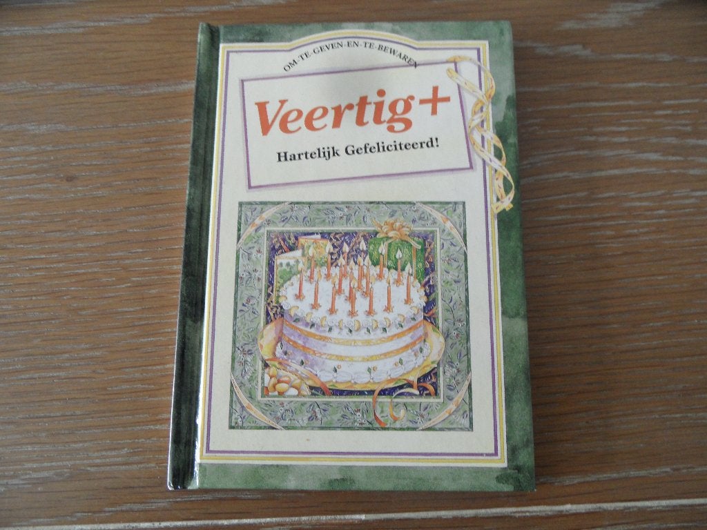 Leuk om kado te geven: Veertig + Hartelijk Gefeliciteerd, Boeken, Overige Boeken, Ophalen of Verzenden, Zo goed als nieuw