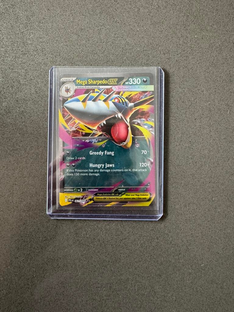 Pokemon mega sharpedo EX (061/094), Ophalen of Verzenden, Nieuw, Losse kaart
