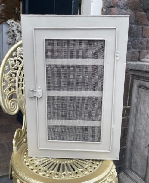 Klein vliegenkastje, kastje wandkastje hangkastje taupe VdlM, Ophalen of Verzenden