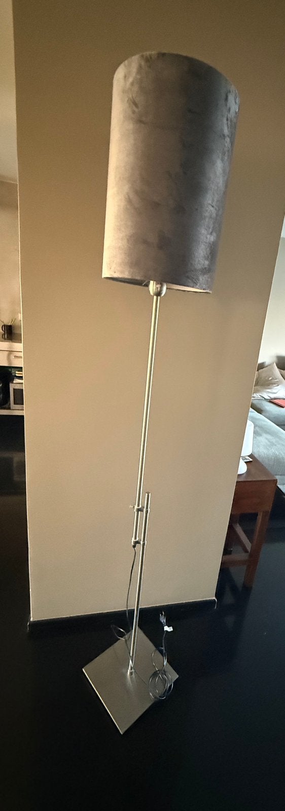 Staande lamp rvs incl kap. It’s About Romi., Ophalen, E27 (groot), Zo goed als nieuw, Metaal