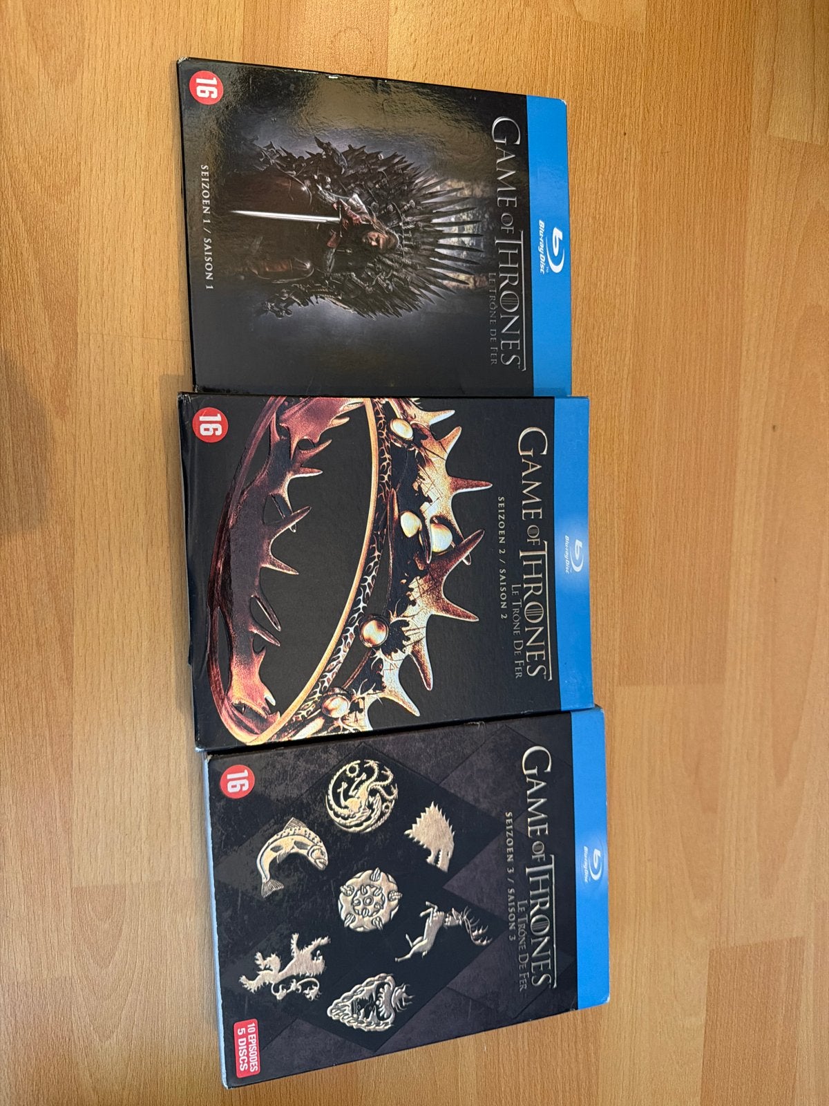 Game of Thrones Seizoen 1, 2 en 3 Blu-ray Boxset, Vanaf 16 jaar, Seizoen 1, Nederlands, Drama