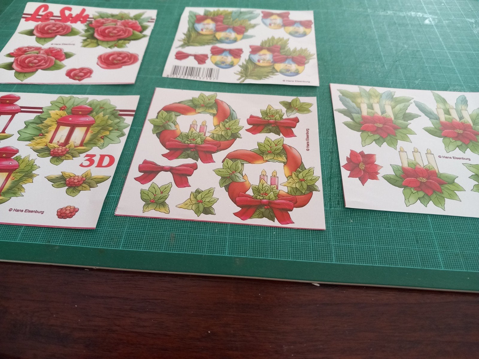 5 plaatjes voor 3d Le Suh, Ophalen of Verzenden, Overige thema's, Knipvel