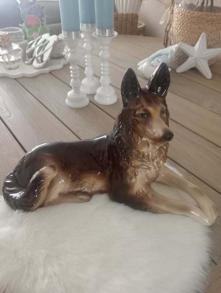 Prachtig vintage  beeld hond, Ophalen of Verzenden