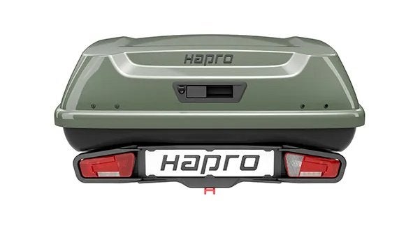 Hapro Boxer M + Platform - Trekhaakkoffer - 340 Liter groen, Auto diversen, Ophalen of Verzenden, Nieuw