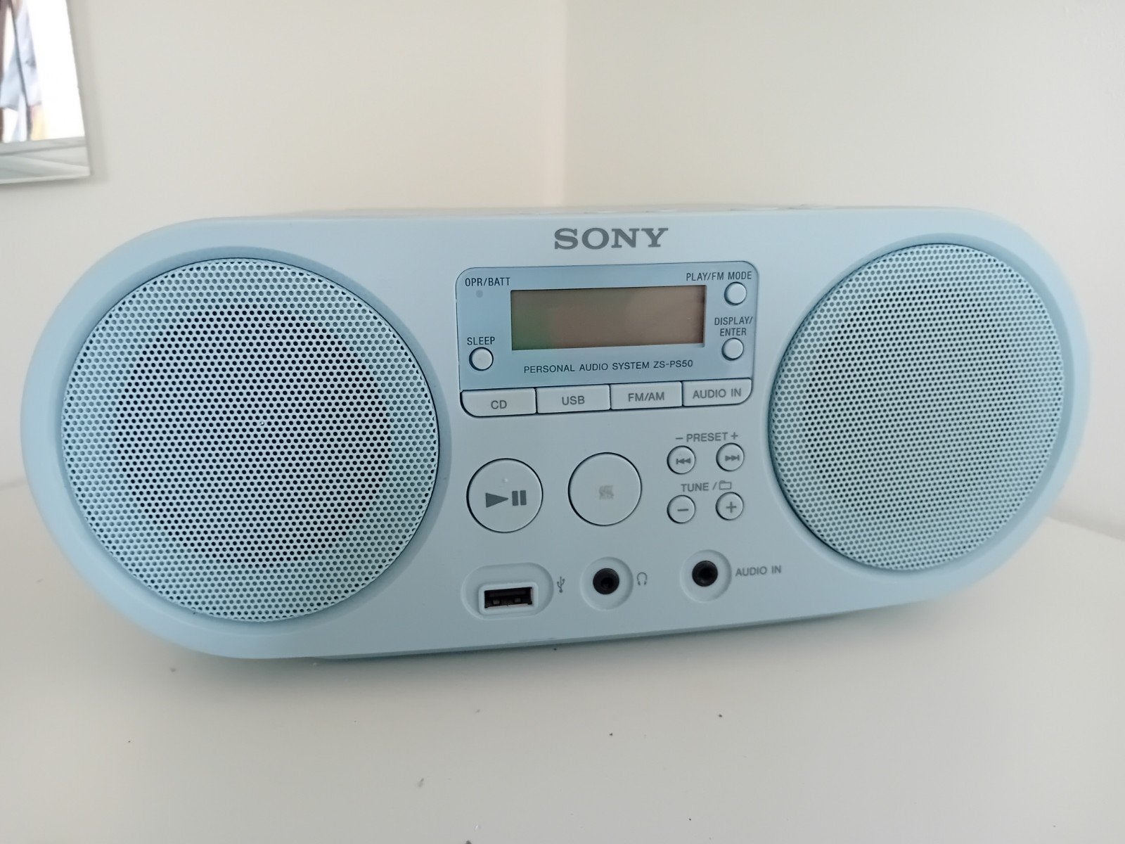 Sony Zs ps50 cd speler radio baby blue vintage, Ophalen of Verzenden, Sony