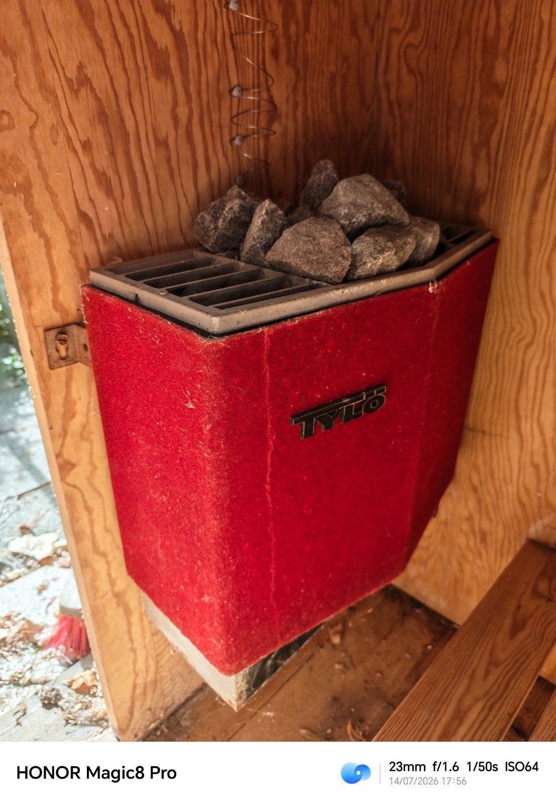 Tylö Sauna Kachel met Accessoires - Gebruikt, Ophalen of Verzenden, Gebruikt, Fins of Traditioneel, Onderdelen