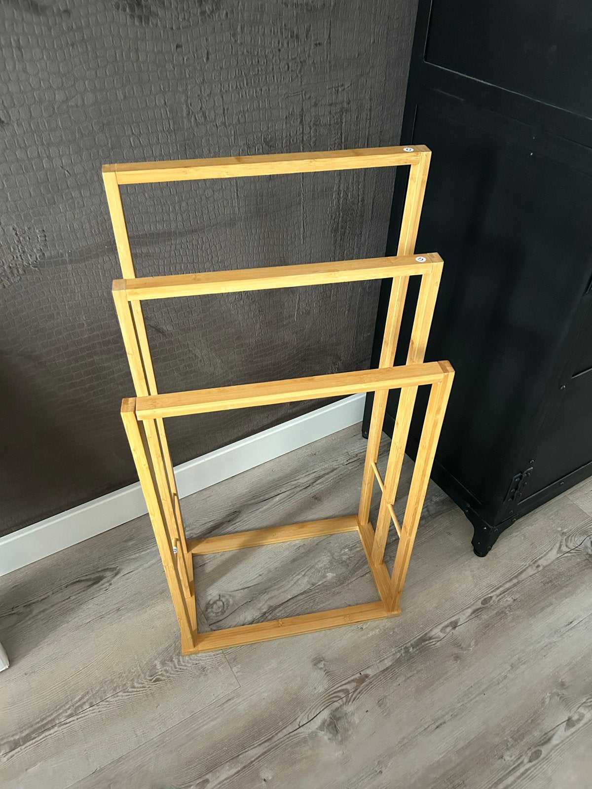 Bamboe handdoekenrek - Bathroom Solutions, Handdoekenrek, Bruin, Overige merken, Nieuw