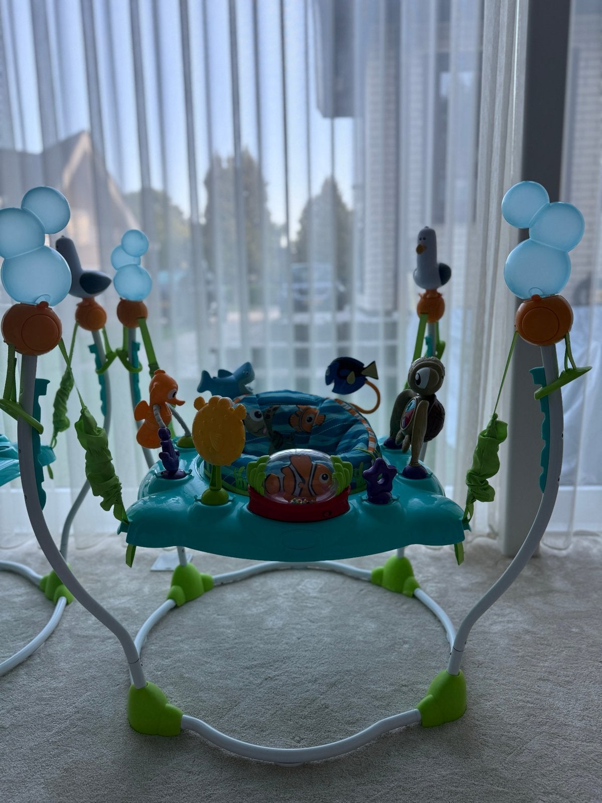 Disney Baby Bright Starts Springstoel Finding Nemo, Ophalen, Zo goed als nieuw, Overige typen