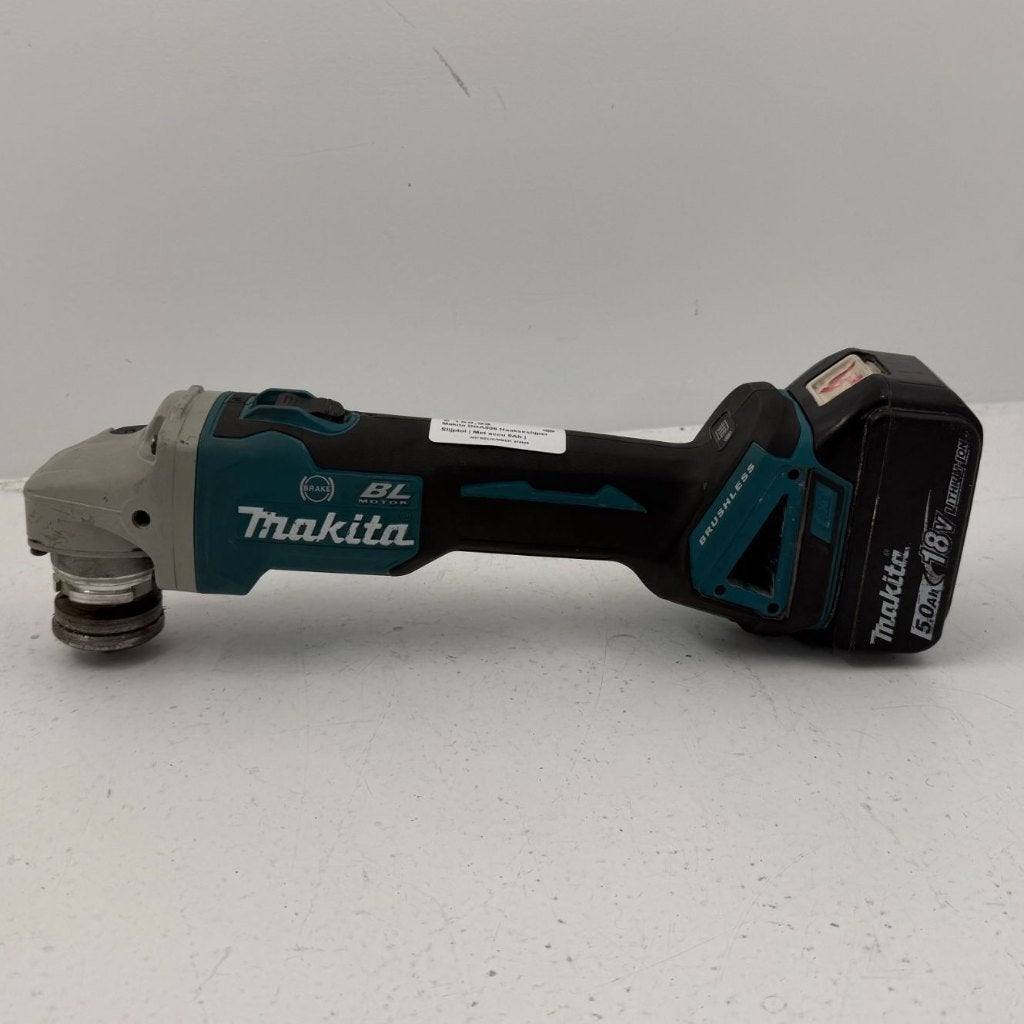 Makita DGA506 Haakse slijper | Met accu | Met garantie, Dordrecht@usedproducts.nl, Toulonselaan 72, Haakse handslijpmachine, Ophalen of Verzenden