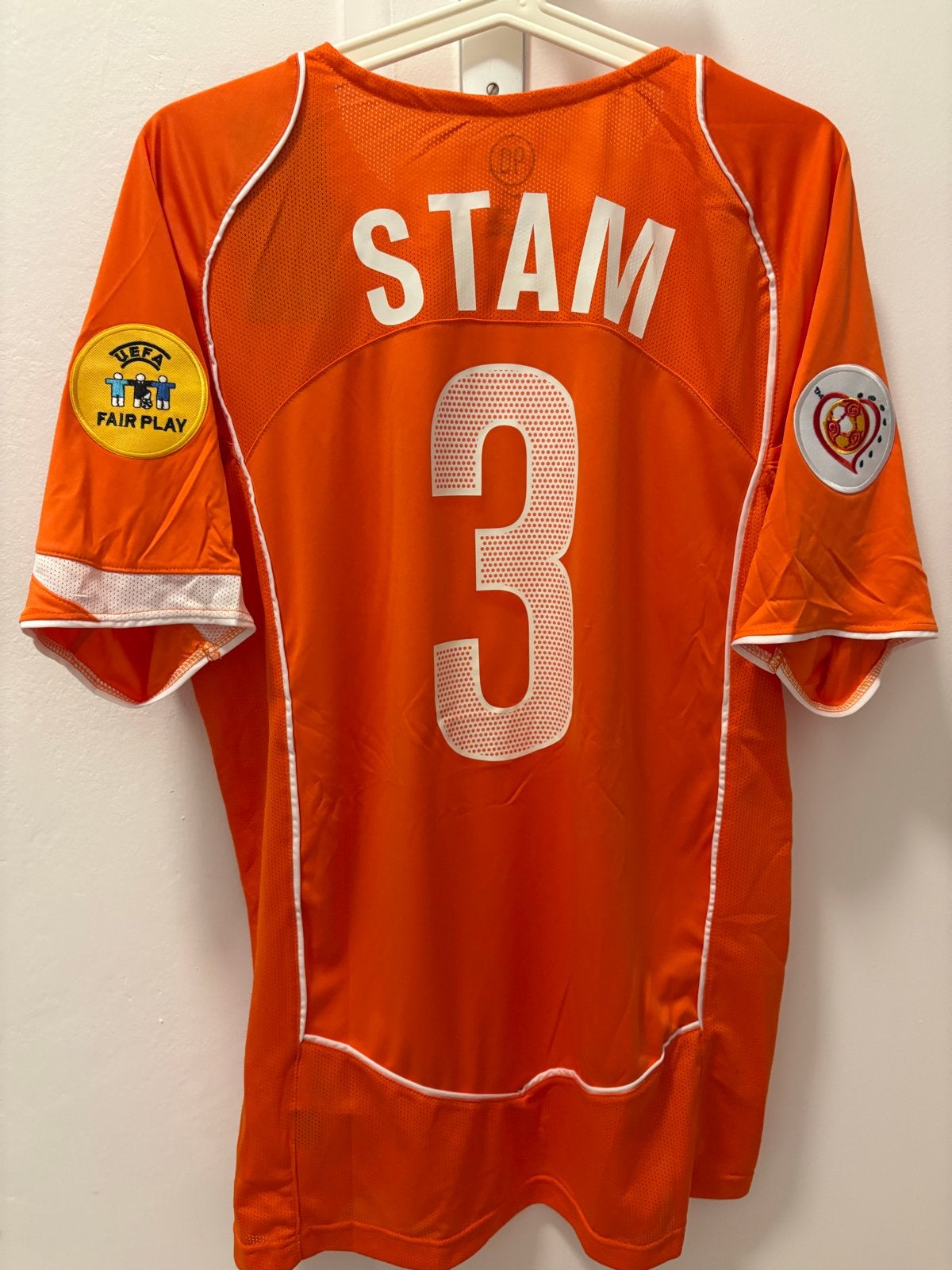 Retro Nederland Jaap Stam nike oranje ek 2004 ajax psv, Sport en Fitness, Voetbal, Maat L, Ophalen of Verzenden, Nieuw, Shirt
