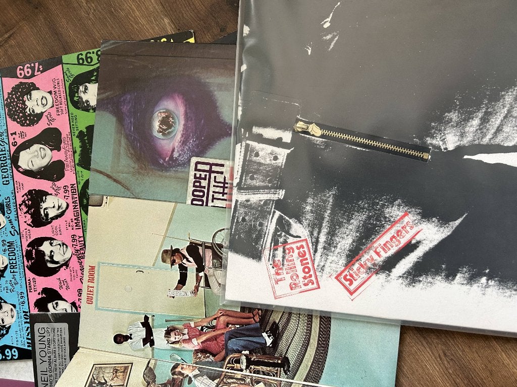112 originele LP’s collectie – Tom Waits, Stones, Bowie etc., Ophalen, Rock, LP