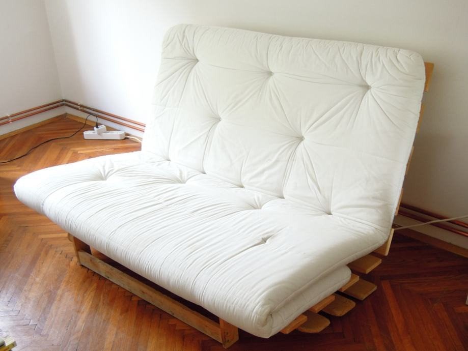 Ikea futon/grankula slaapbank, Ophalen, Gebruikt, Bruin, Tweepersoons