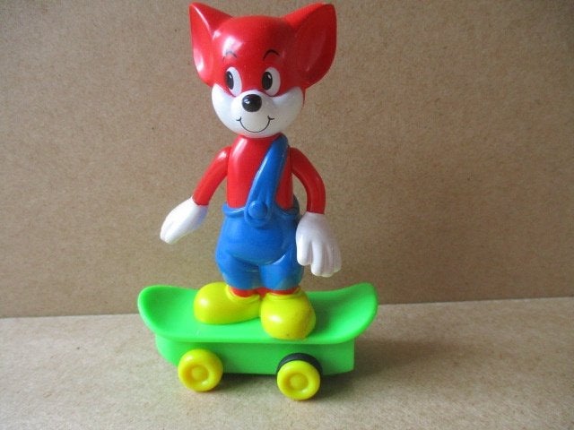 adv11017 fix en foxi poppetje 2, Ophalen, Overige figuren, Gebruikt, Beeldje of Figuurtje