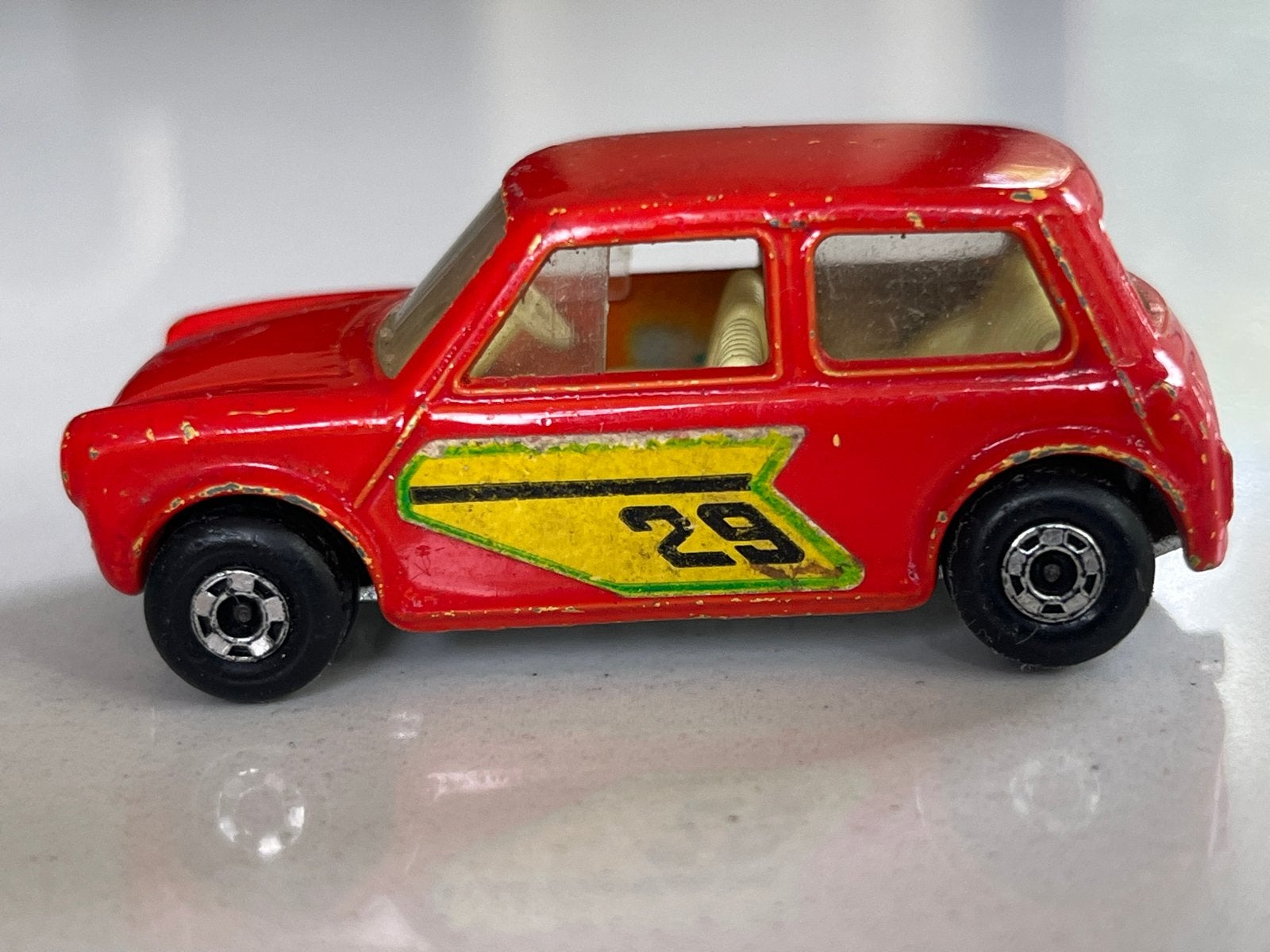Matchbox Superfast Racing Mini #29 uit 1970 - Rood, Ophalen of Verzenden, Gebruikt