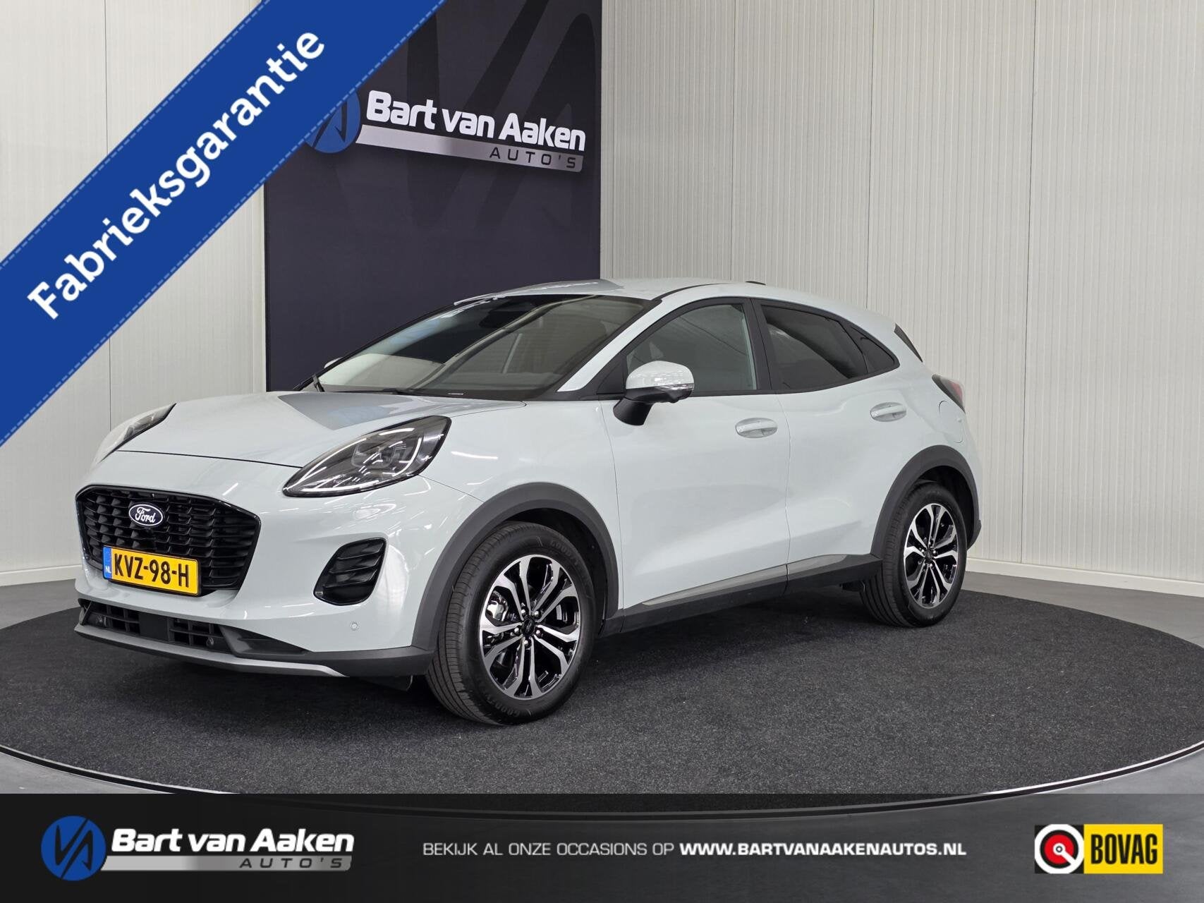 Ford Puma 1.0 Hybrid Titanium Aut. 360camera Keyless Trekhaa, Auto's, Dealer onderhouden, Met garantie (alle), 1253 kg, Bedrijf