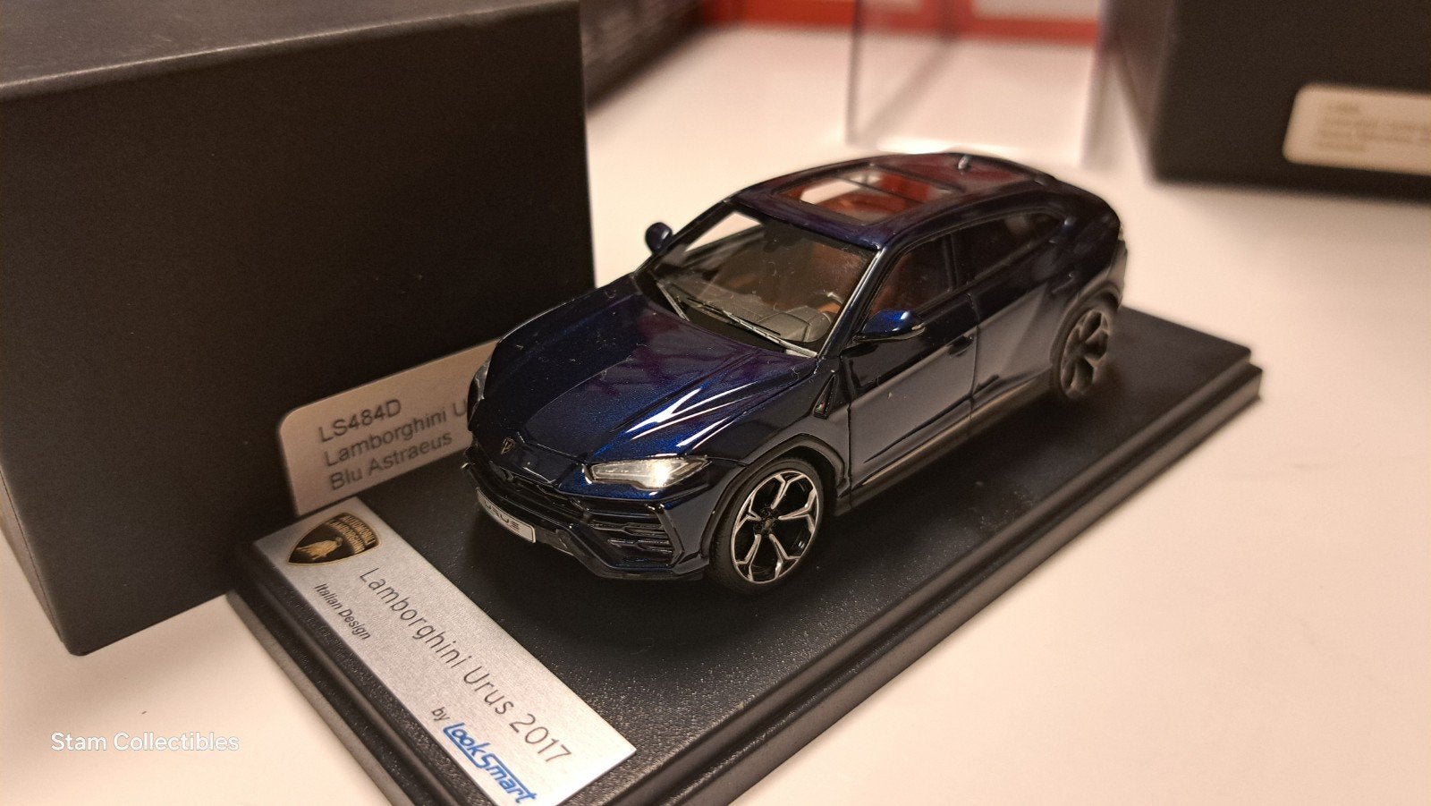 Looksmart LS484D Lamborghini Urus Blu Astraeus, Hobby en Vrije tijd, Modelauto's | 1:43, Overige merken, Auto, Ophalen of Verzenden