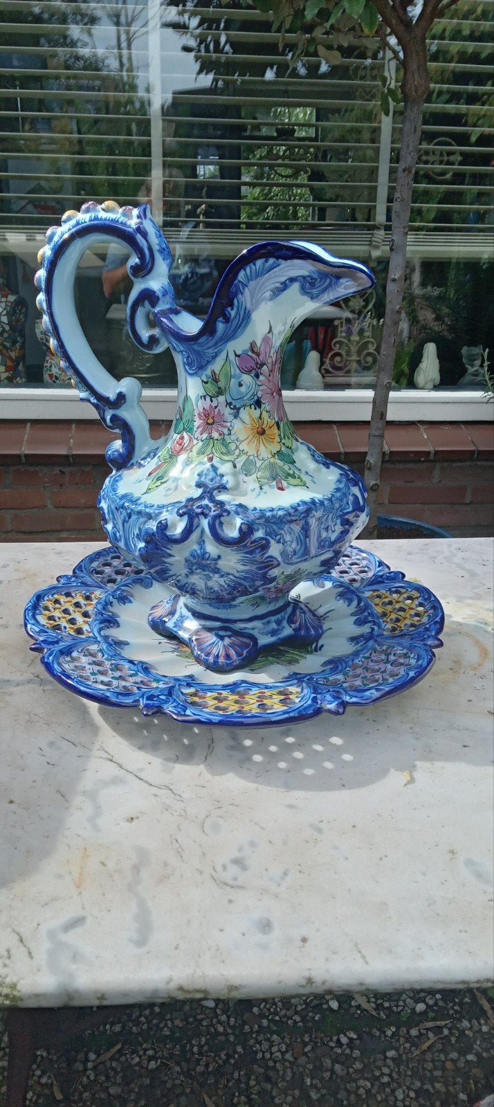 Portugese schenk(siervaas)vintage., Ophalen of Verzenden