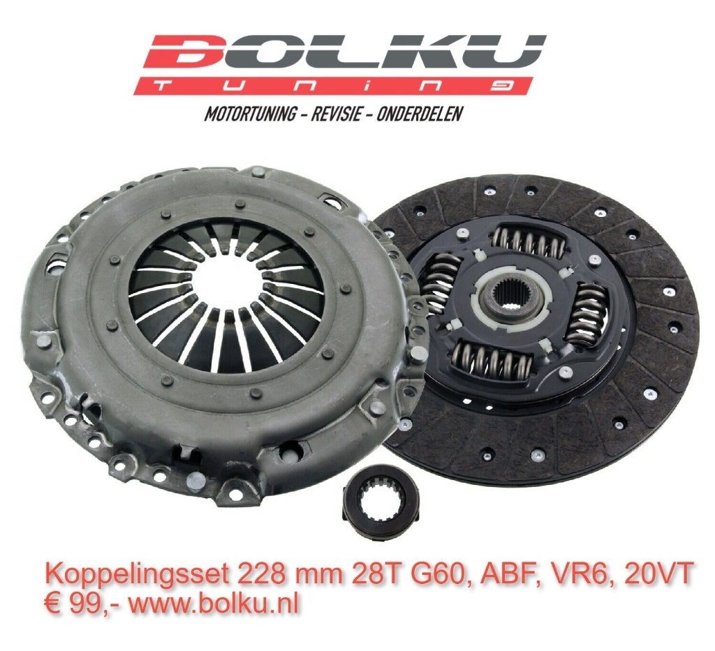 Standaard koppelingsset VR6, G60, ABF 228 mm, Ophalen of Verzenden, Bolku Tuning, Info@bolku.nl, 6851TB