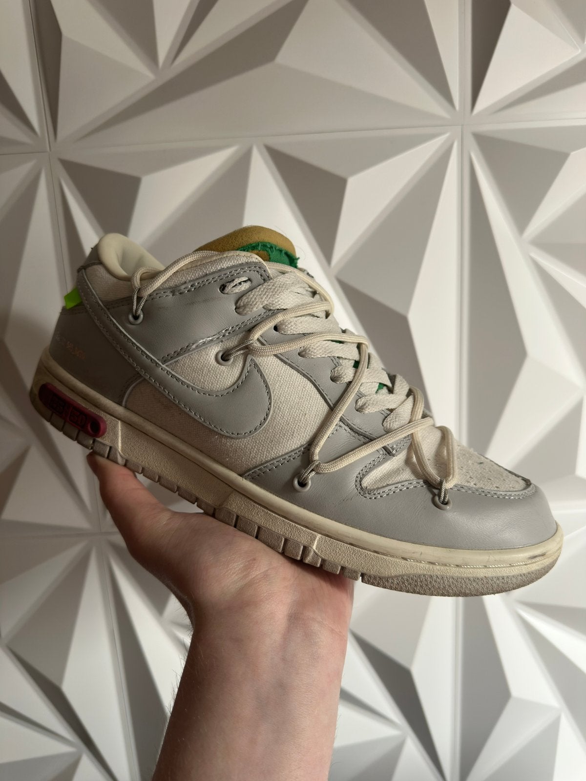 Nike dunk off white lot 25, Overige kleuren, Ophalen of Verzenden, Sneakers of Gympen, Zo goed als nieuw