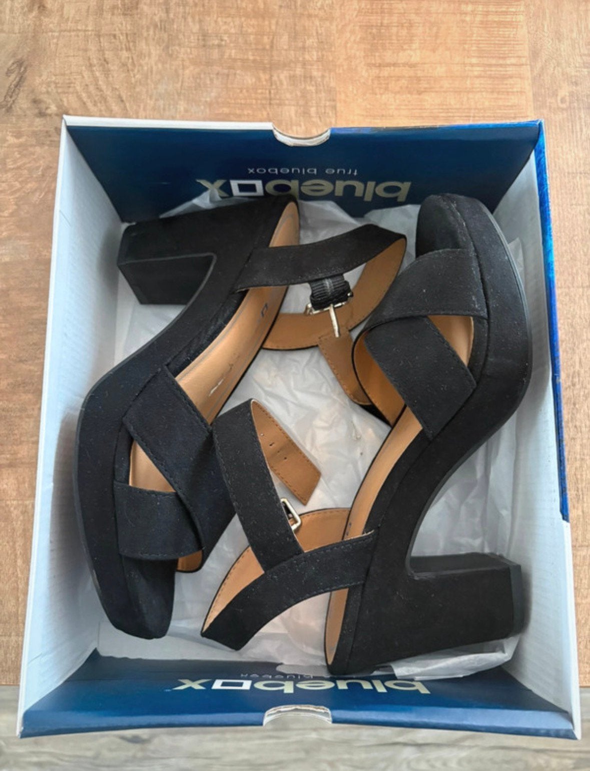 Hakken Bluebox maat 39, Pumps, Zwart, Ophalen of Verzenden, Zo goed als nieuw