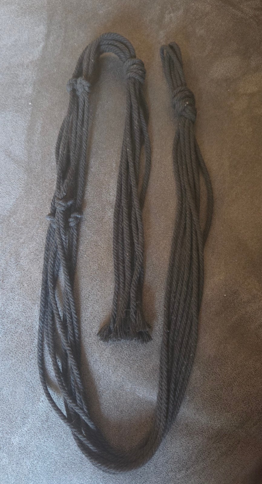 2x Zwarte Macramé Plantenhangers van Katoen, Zwart, Boho, Nieuw, Ophalen of Verzenden