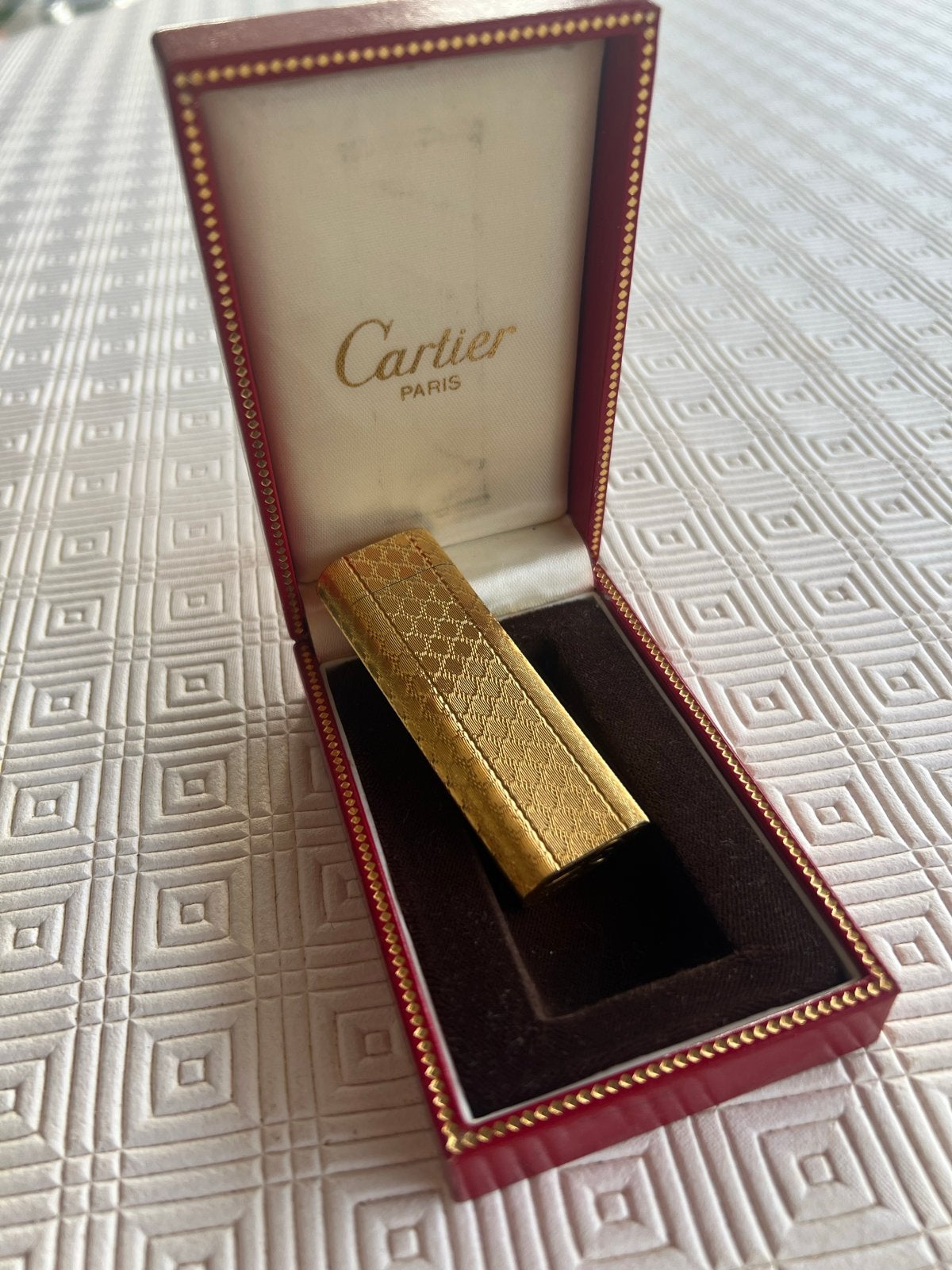 Vintage Cartier aansteker in originele doos, Ophalen of Verzenden, Gebruikt, Aansteker