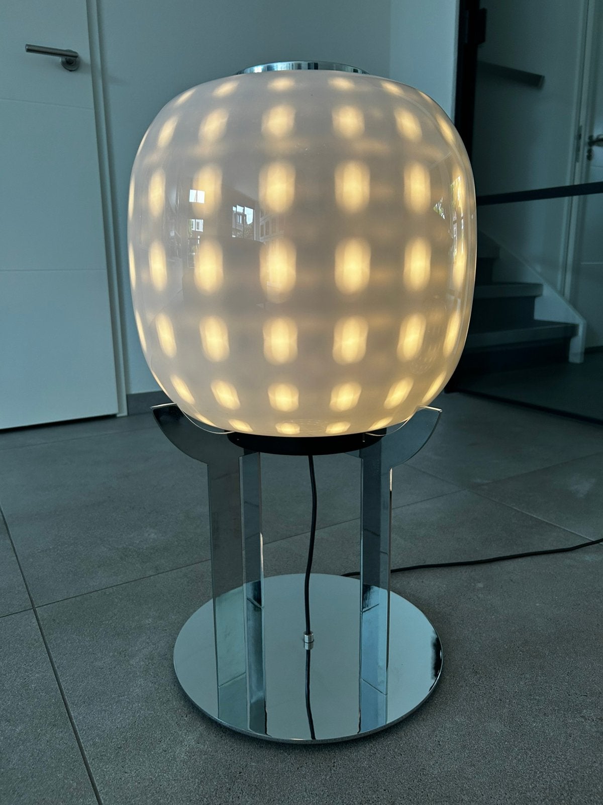 Quasar Holland Mujay murano design glazen dimbare vloerlamp, Huis en Inrichting, Ophalen, Zo goed als nieuw, Design