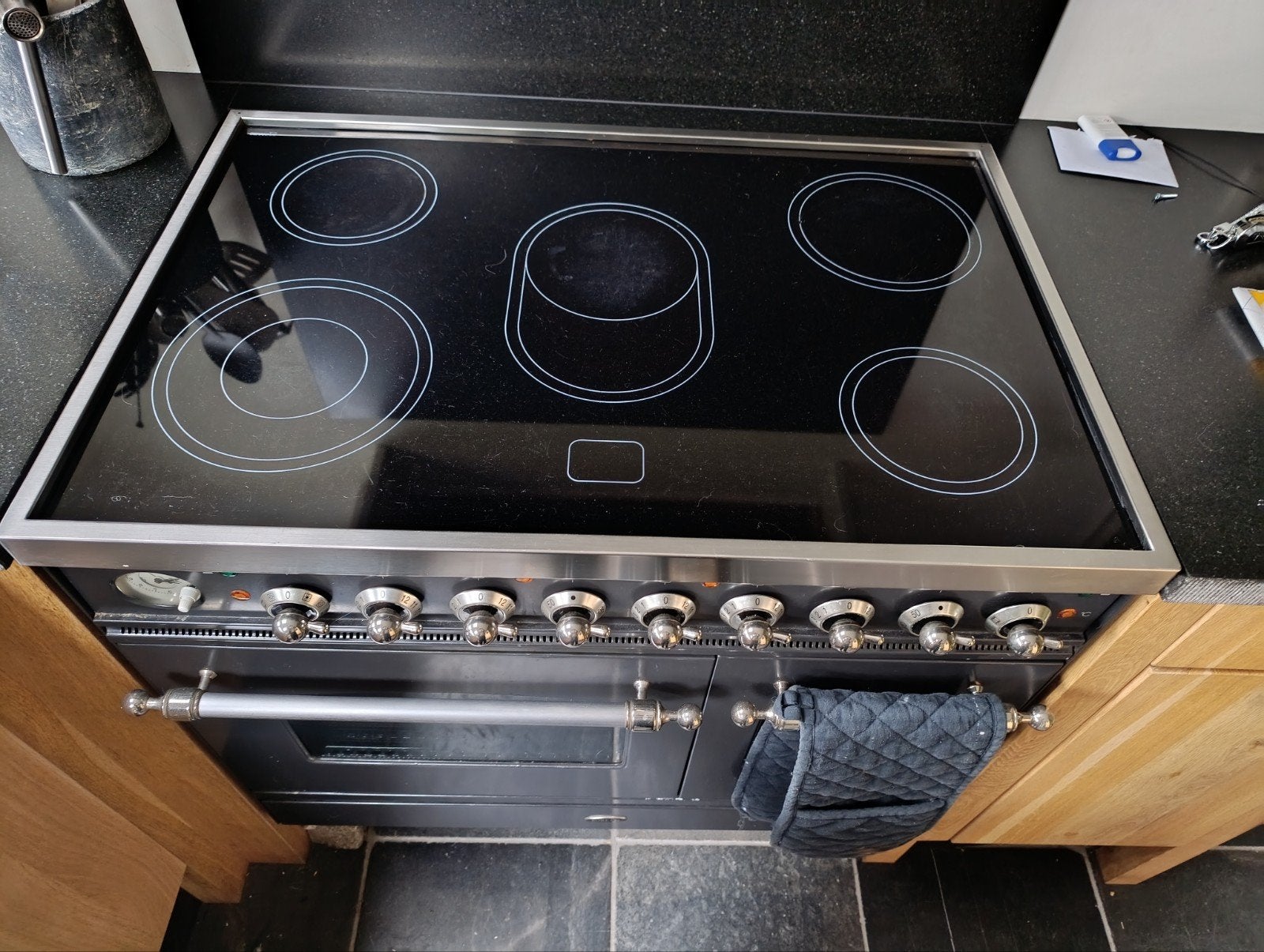 Boretti Halogeen Fornuis 90x60cm, Witgoed en Apparatuur, Fornuizen, Ophalen, Halogeen, Gebruikt, 60 cm of meer