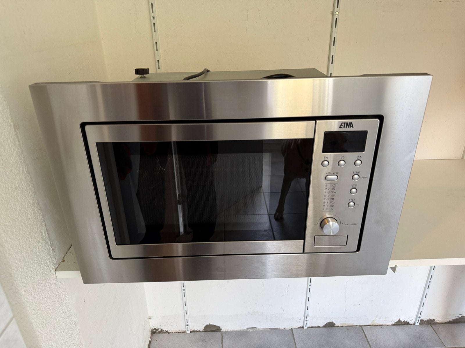 Etna Inbouw Magnetron - Zilver, Witgoed en Apparatuur, Ophalen, Gebruikt, 60 cm of meer, Magnetron