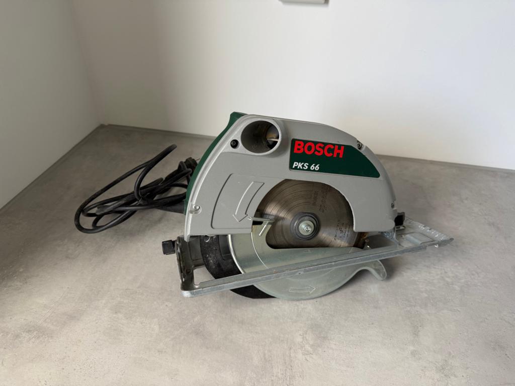 Bosch PKS 66 Cirkelzaag - Goede staat, Ophalen, Gebruikt, Cirkelzaag, 30 tot 70 mm