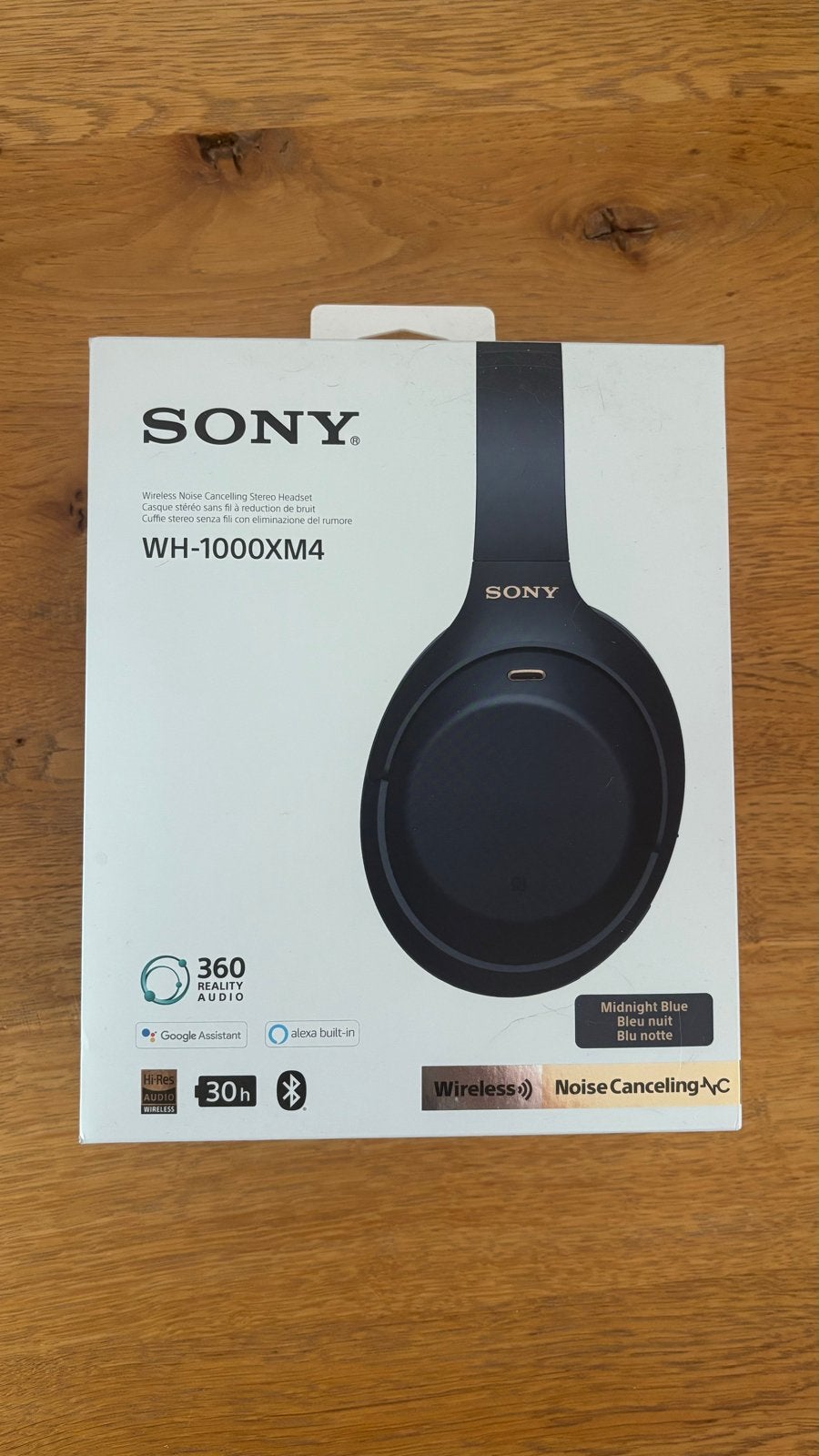 Sony WH-1000XM4 Koptelefoon - Midnight Blue, Audio, Tv en Foto, Koptelefoons, Bluetooth, Ophalen of Verzenden, Zo goed als nieuw