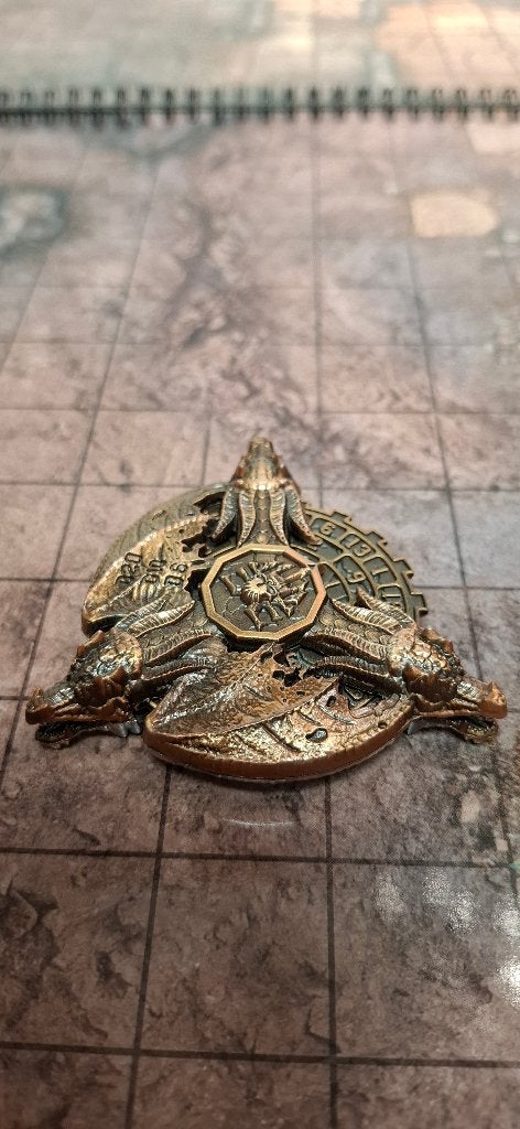 Metalen D&D Dobbelstenen Spinner Draken, Onbekend, Ophalen of Verzenden, Onbekend, Onbekend