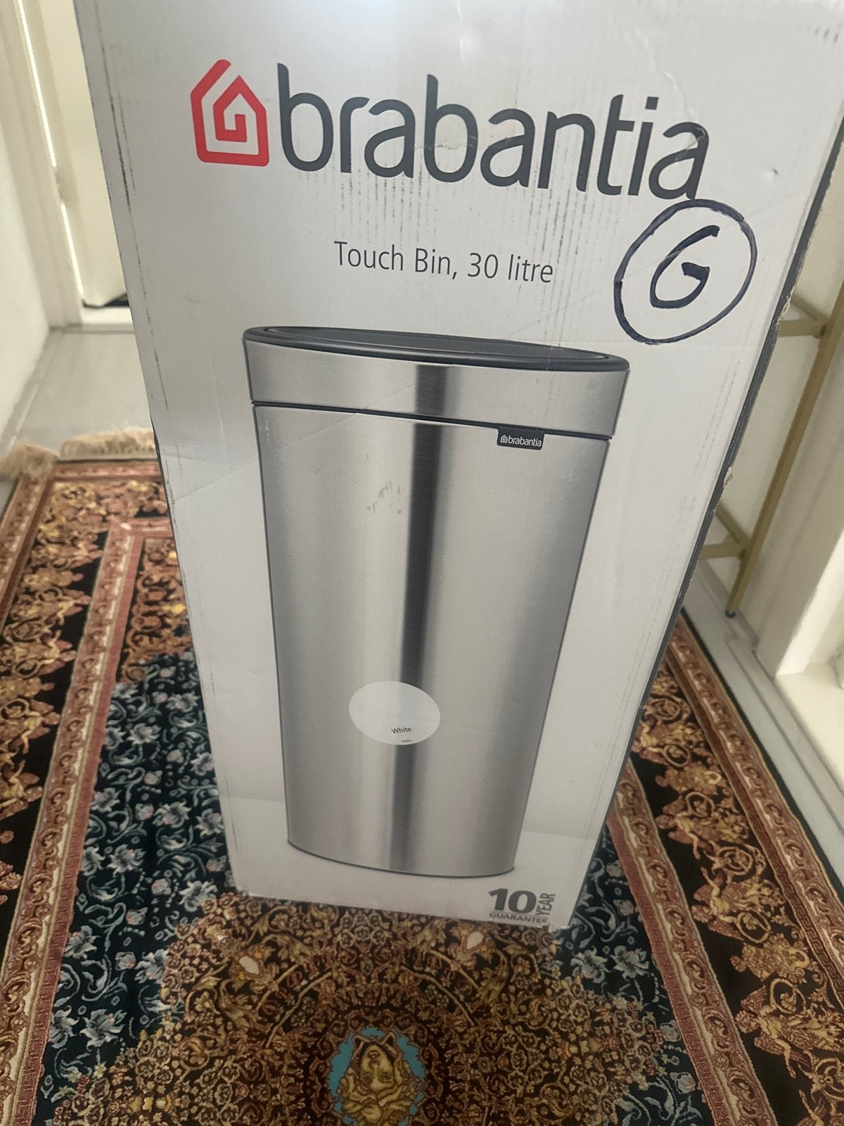 Brabantia Touch Bin 30 liter - Nieuw in doos, 20 tot 30 liter, Ophalen of Verzenden, Nieuw, Metaal