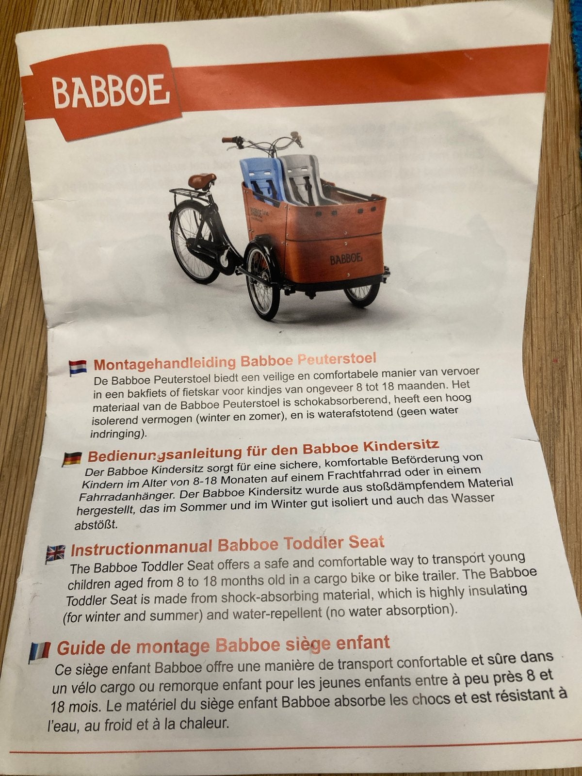 Babboe Peuterstoel veiligheids gordel - Zo goed als nieuw, Ophalen of Verzenden, Zo goed als nieuw, 0 t/m 13 kg, Achterzitje