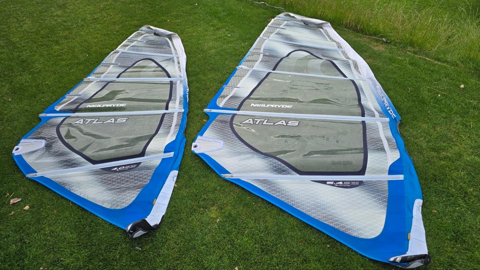 Neilpryde Atlas Windsurfzeilen (4.0 en 5.4 m²), Watersport en Boten, Windsurfen, Gebruikt, 3.5 tot 5 m², Ophalen of Verzenden