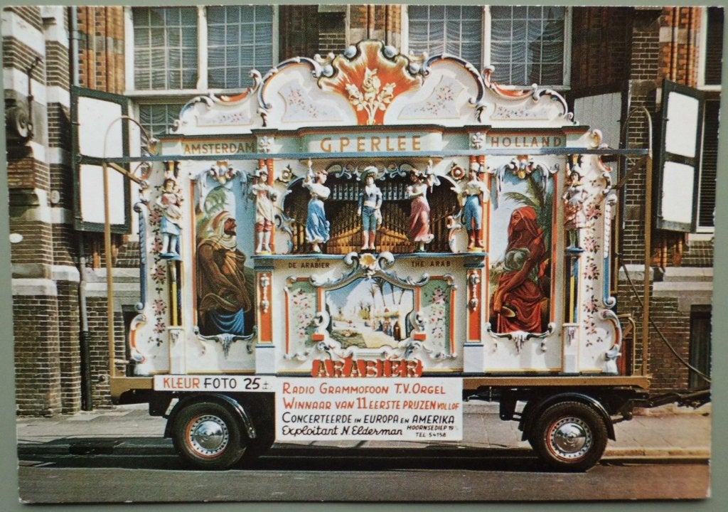 Draaiorgel 23 - G Perlee - Amsterdam, Ophalen of Verzenden, 1980 tot heden, Gelopen, Noord-Holland