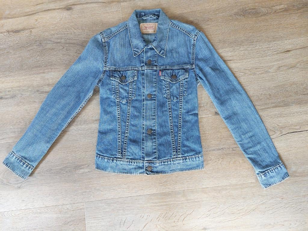 Levi's girl vintage denim trucker jack 70590 spijkerjas S, Blauw, Ophalen of Verzenden, Zo goed als nieuw, Maat 36 (S)