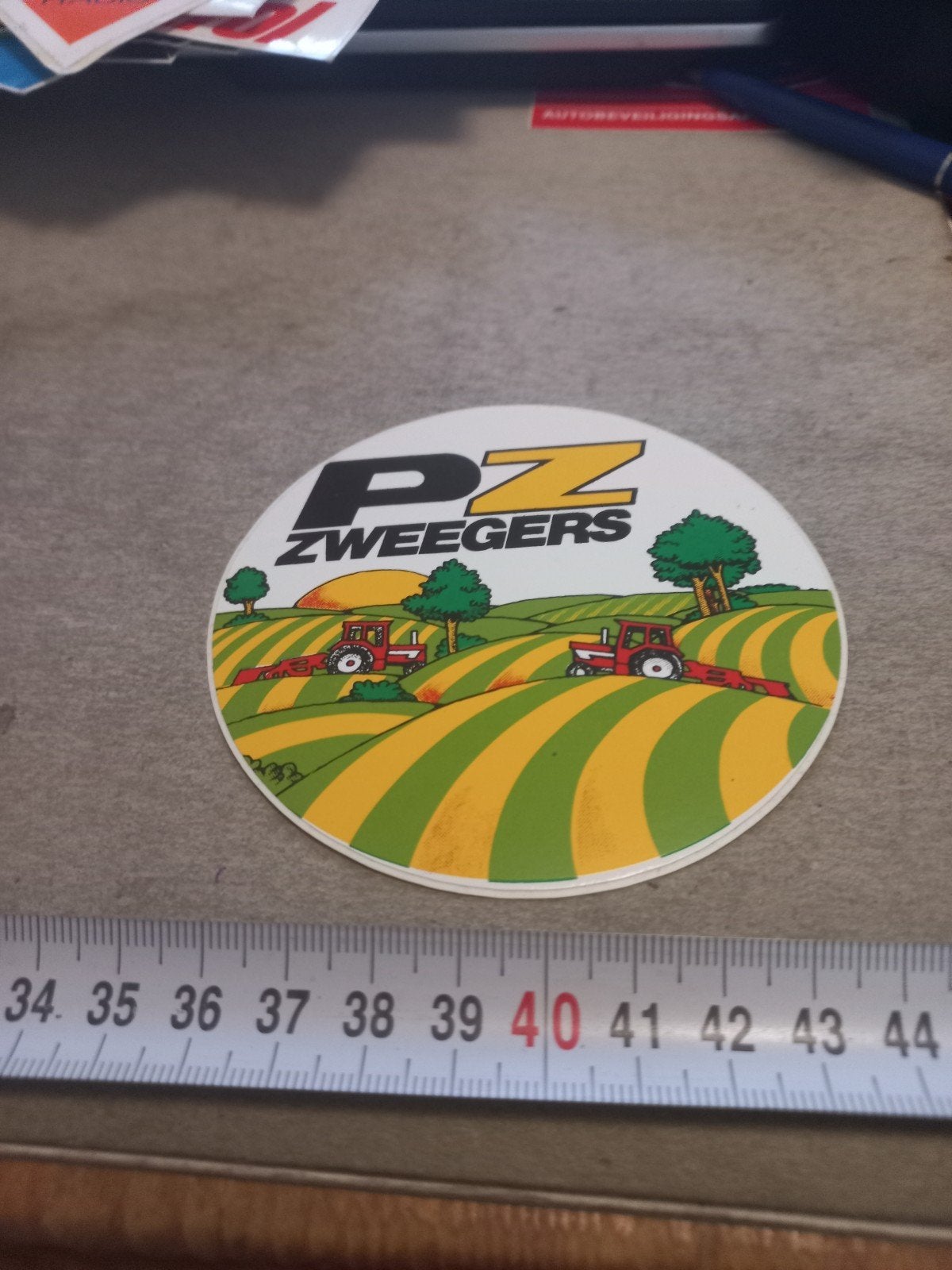 Vintage PZ Zweegers Sticker - Landbouw Tractoren, Ophalen of Verzenden, Gebruikt, Overige typen