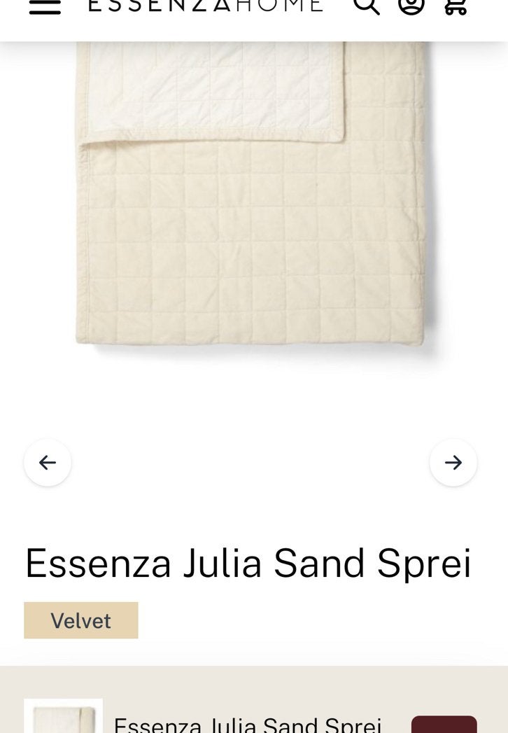 Essenza Home Julia sprei creme 270x265 cm, Huis en Inrichting, Overige typen, Katoen, Ophalen of Verzenden, Nieuw