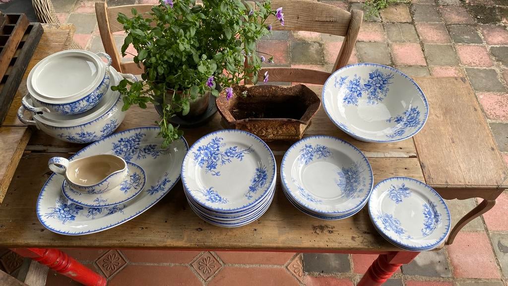 Brocante servies Olga Maestricht, Antiek en Kunst, Ophalen of Verzenden