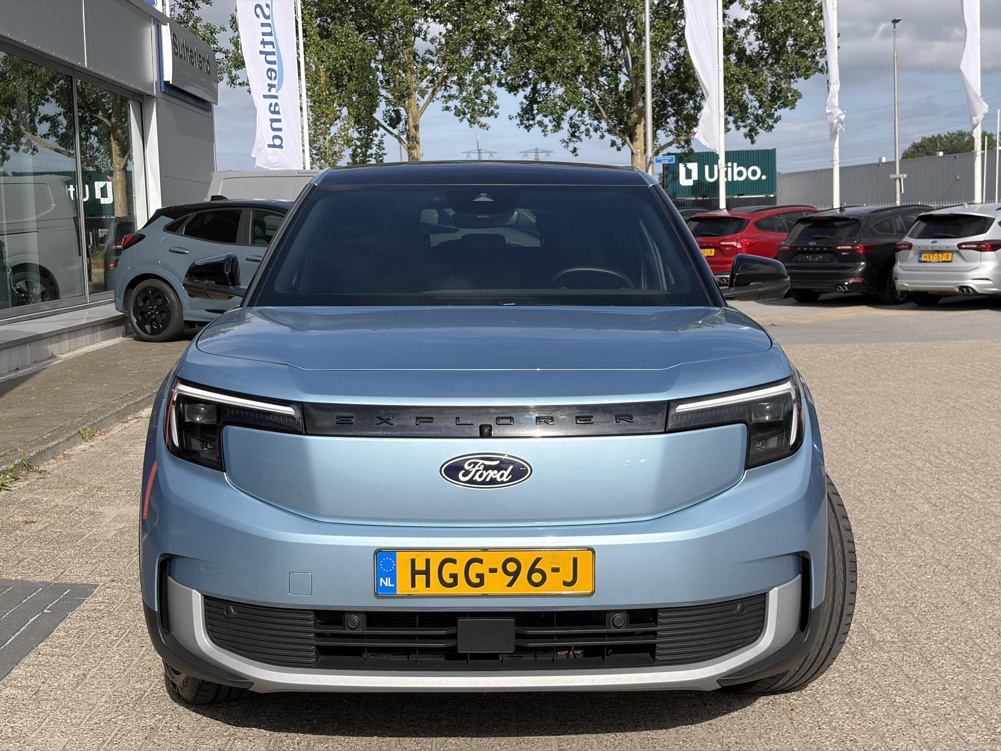 Ford Explorer Premium Extended Range RWD 77 kWh 286pk | Pano, Auto's, Ford, Automaat, Achterwielaandrijving, Gebruikt, Blauw