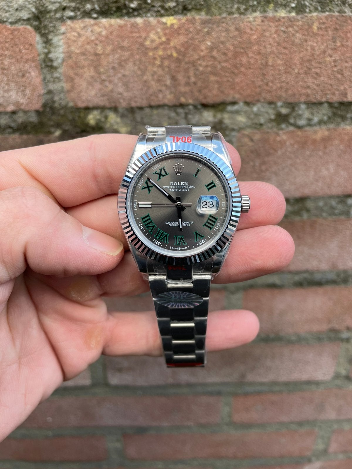 Rolex Datejust wimbledon 41mm, Ophalen of Verzenden
