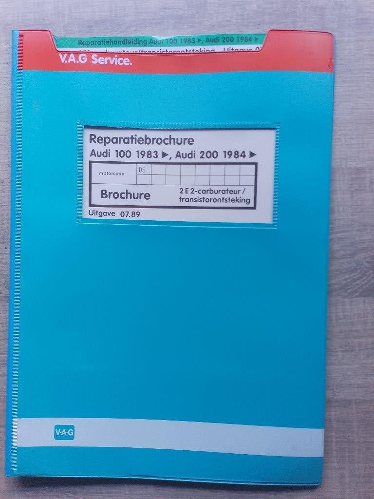 Audi 100 1.8 C3 dealer werkplaatsboek carburateur DS, Ophalen of Verzenden, Gelezen, Audi