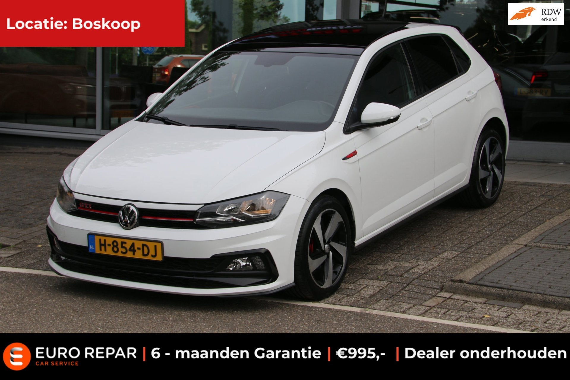 Volkswagen Polo 2.0 TSI GTI PANO-DAK NL-AUTO NAP AUTOMAAT!, Stof, Gebruikt, Euro 6, 4 cilinders