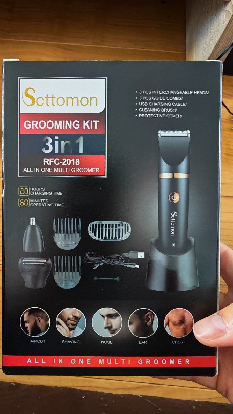 nieuw in doos. 3in1 haar&bart trimmer, Ophalen of Verzenden, Nieuw, Haarverzorging