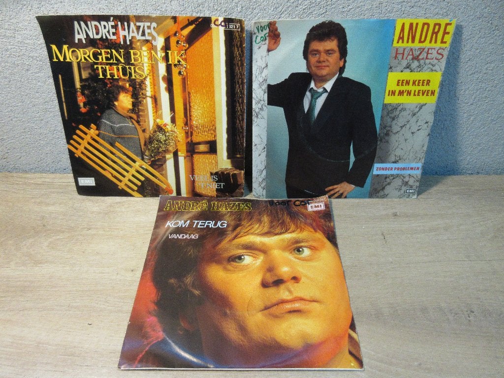 André Hazes singles, Cd's en Dvd's, Vinyl Singles, Ophalen of Verzenden, Gebruikt, Nederlandstalig