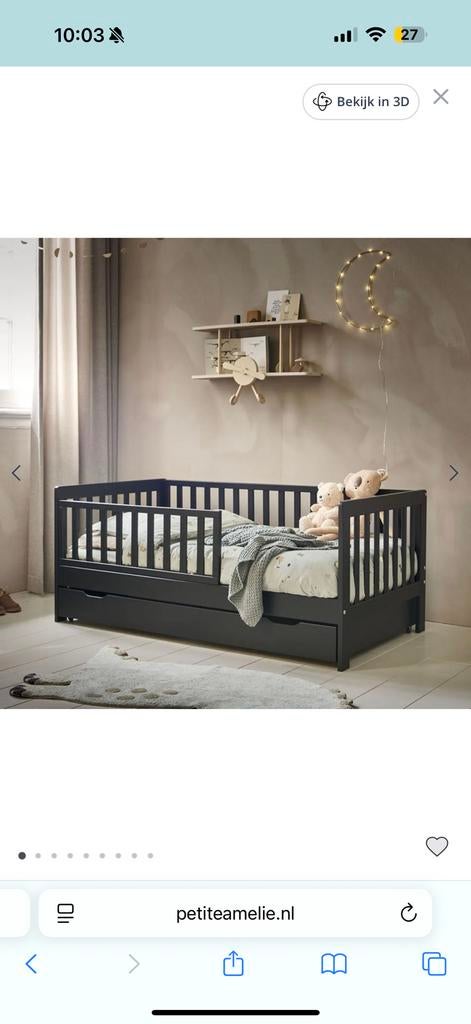 Petit Amelie Peuterbed, Ophalen, 70 tot 85 cm, 140 tot 160 cm, Zo goed als nieuw